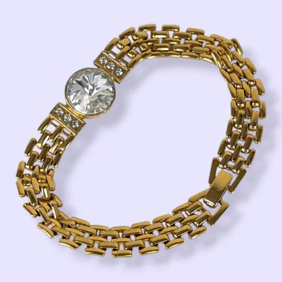 Vintage Rhinestone Accent Tennis Bracelet - Picture 4 of 6